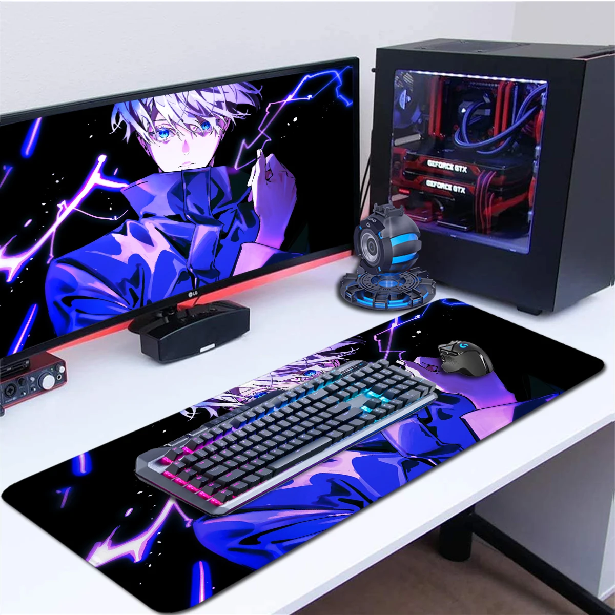 

Anime Mouse Pad Jujutsu Kaisen Gojo Satoru Mousepad, Large Gaming Computer Desk Pad,Big Mouse Pad Game Keyboard Mousepad