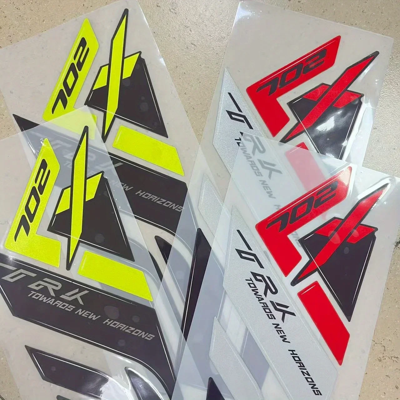1SET Dynamic CRF 702 Sticker - Removable Decorative Decal, Sporty Vibe for Motorcycles, Bicycles & Helmets