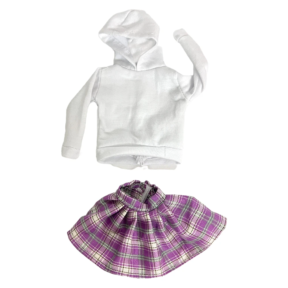 NK Official 1 Set Dolls Outfit For Barbie Clothes Doll TOY White Shite Purple Cute short skirt for student party Toys