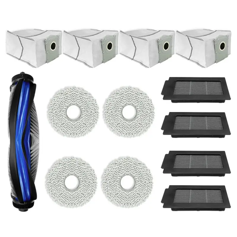 

Запчасти для робота-пылесоса VEHO для Ecovacs Debot T50 OMNI / T50 PRO OMNI: основная роликовая щетка, HEPA-фильтр, салфетка для влажной уборки, мешок для сбора пыли, аксессуары.