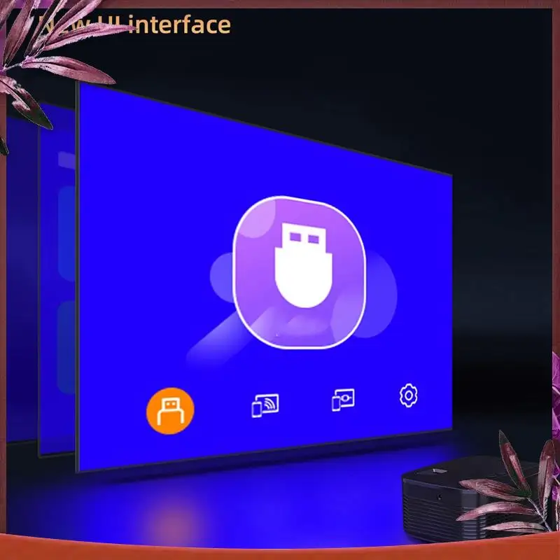 

Durable 1920X1080p Projector T11 Multi-Functional Home Projector Mini Portable Same Screen Version Projector