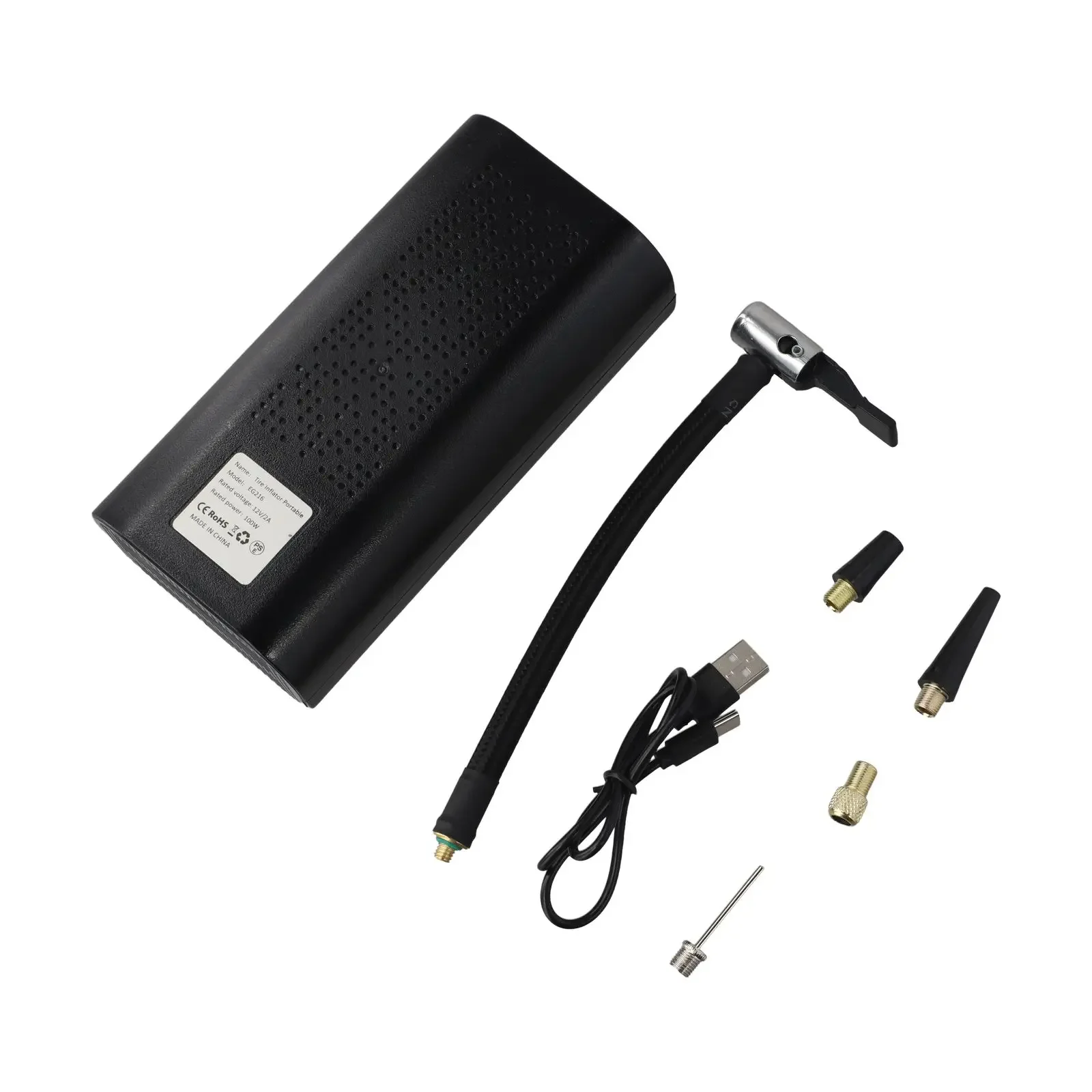 

Digital Display Compressor Portable Tire Inflator Travel Use Usb Rechargeable Air Compressor Automotive Air Pump