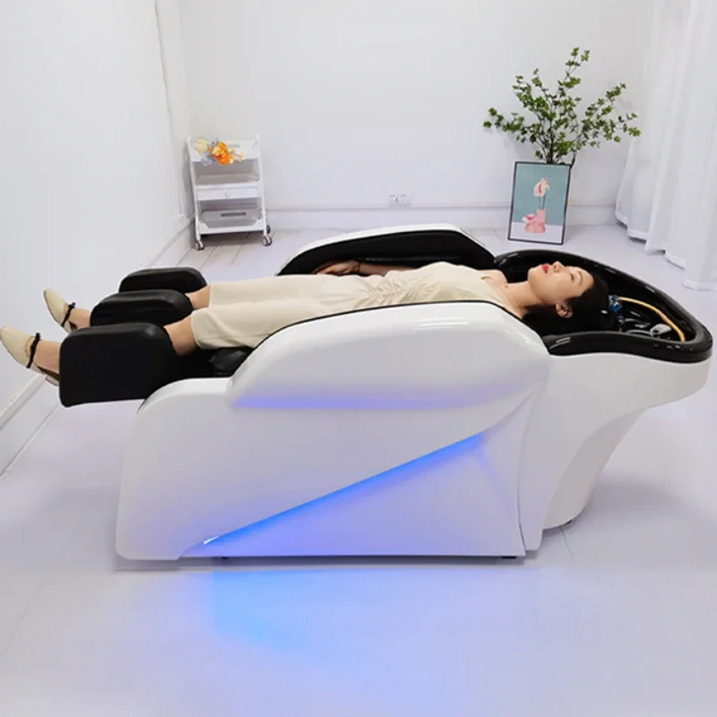 

Professional Hairdresser Washing Machine Makeup Chair Headspa Bed Spa Hair Water Therapy Salon Washbasin Hairstyle Cadeira