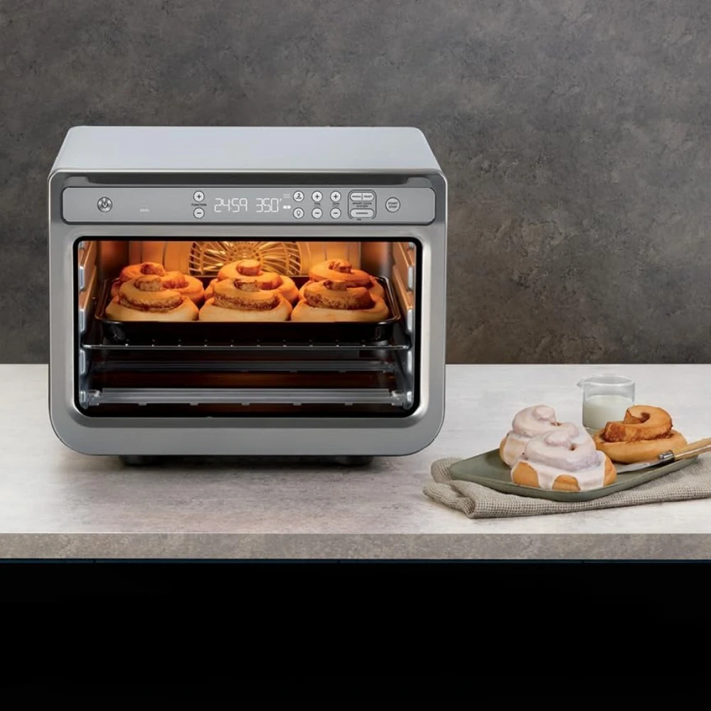 Convection Toaster Oven with Air Fry, Air Roast, Broil & Bake, Pro Cook Thermometer, 1800 Watts, Stainless Steel, DT551