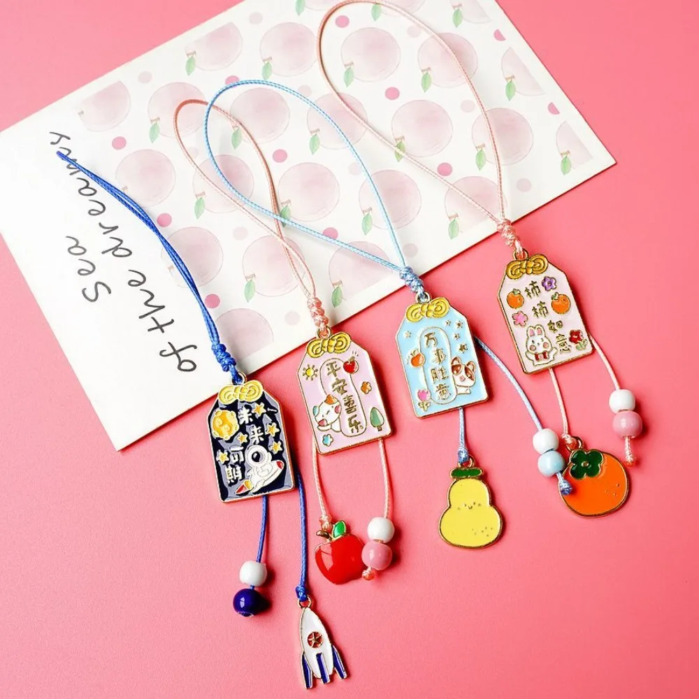 Hanging Rope Chinese Style Lucky Phone Chain Persimmon Phone Charms Mobile Phone Lanyard Anti-lost Exquisite Phone Strap Bag