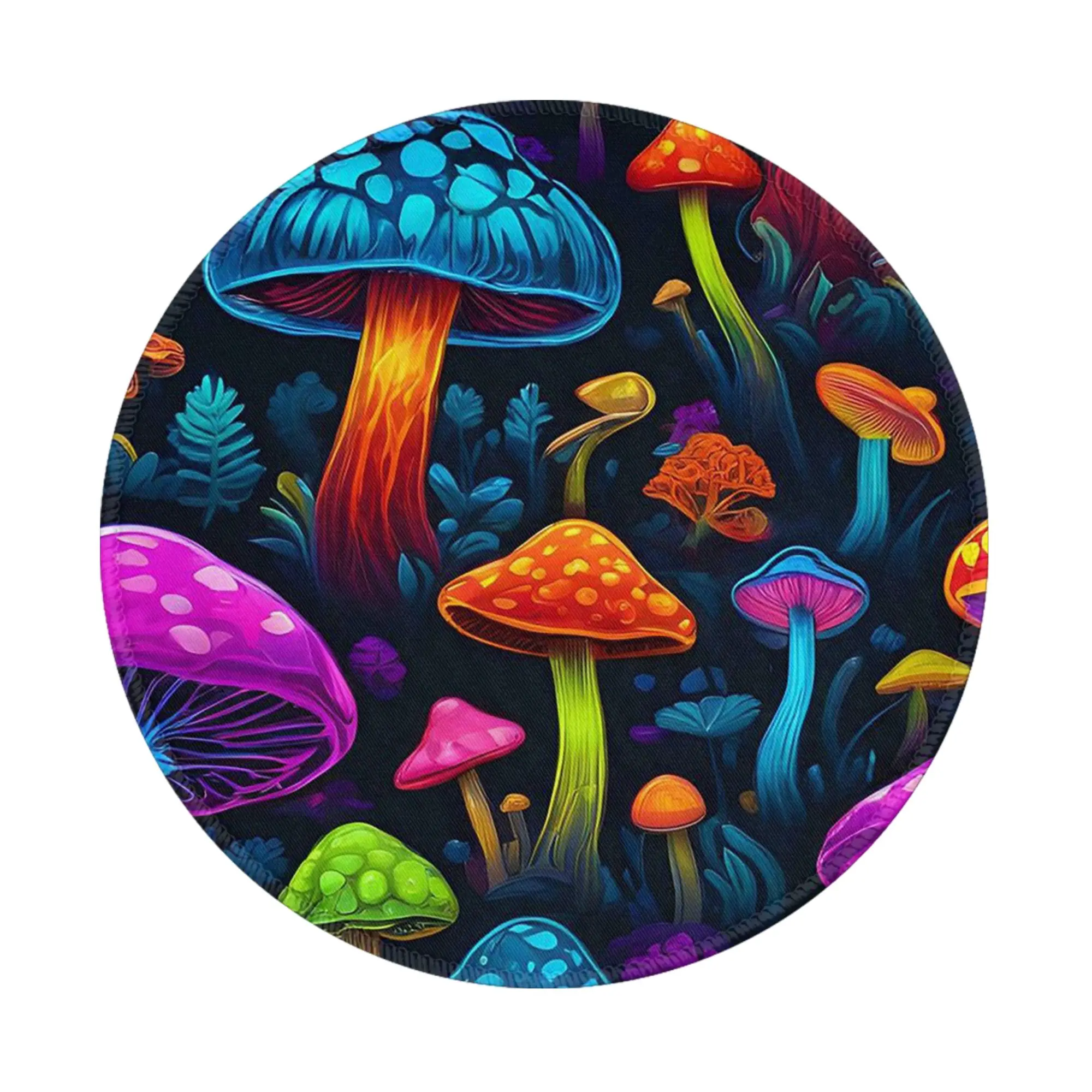 Psychedelic Magic Mushrooms Lava Mouse Pad Computer Keyboard Mouse Mat Gaming PC Laptop Desk Mat Office Accessories Table Mats