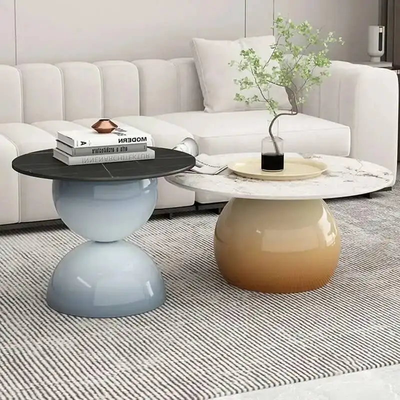 

Tables Nordic Gradient Rock Combination Slab Coffee Side Table Creative Small Apartment Coffee Table for Living Room Furniture