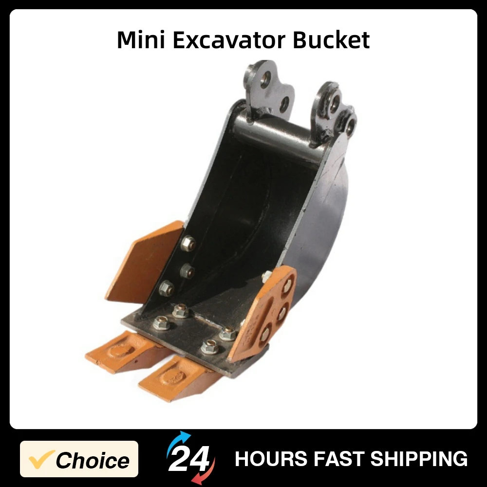 Trenching Bucket Streamlined Excavator Bucket Conical Side Plate Design Bucket Mini Excavator Accessories 7.87in 200mm