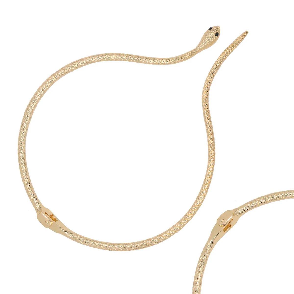 

Exaggerated Necklace Serpentine European and Chain Personalise Alloy