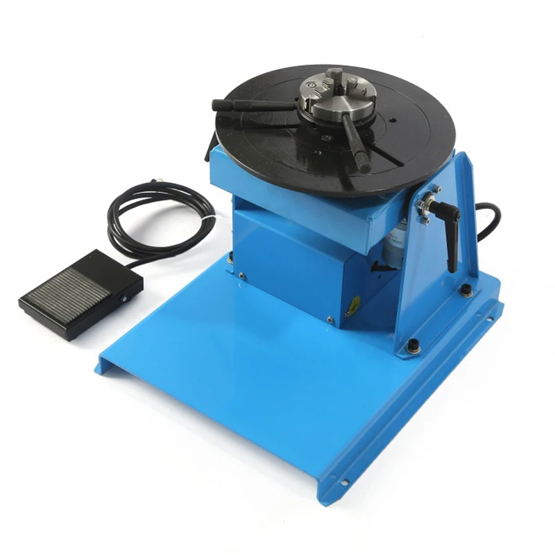110/220V HD-10 Mini Semi-automatic Welding Positioners Welding Turntable Rotary Welding Table Rotator with K01-65 Chuck