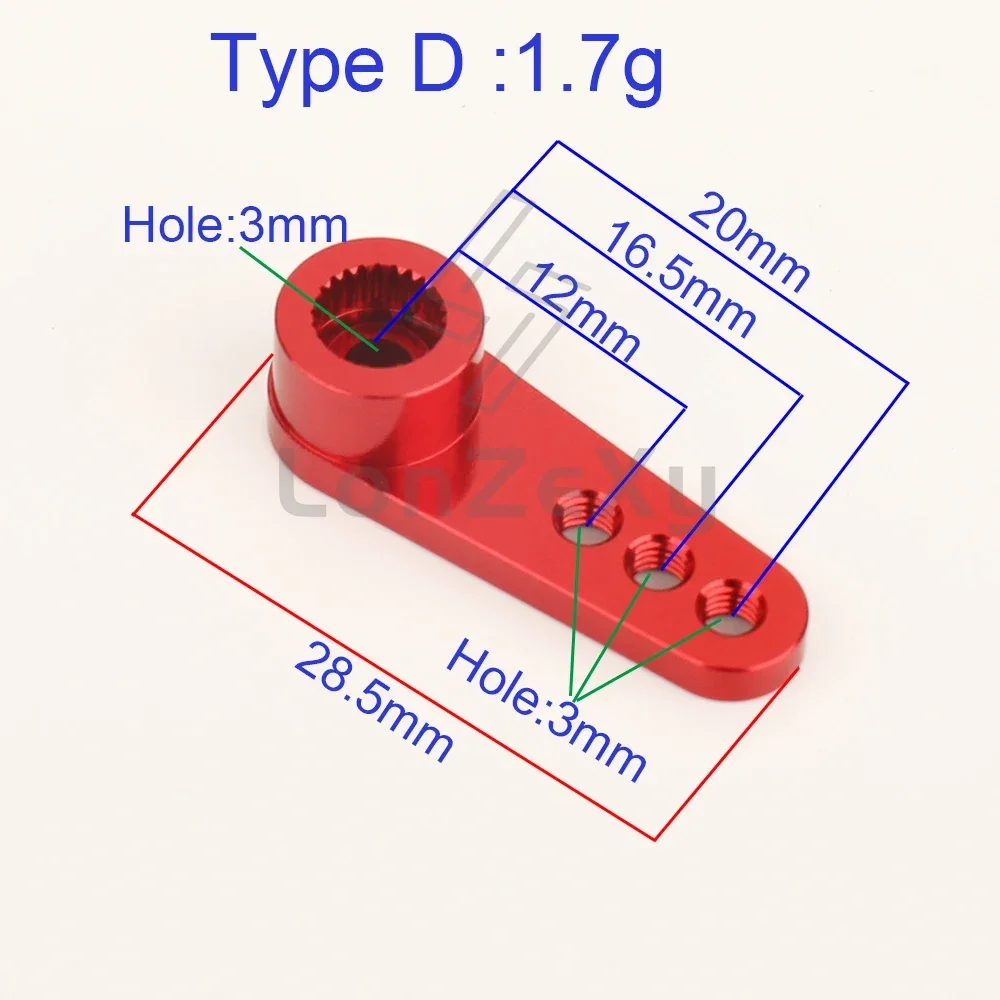 25T M3 سبائك الألومنيوم RC سيرفو الذراع القرن ذراع واحد/ذراع مزدوج ل 1/10 RC قارب SCX10 HSP TRX4 30-100CC شاحنة خفيفة الطائرات RC
