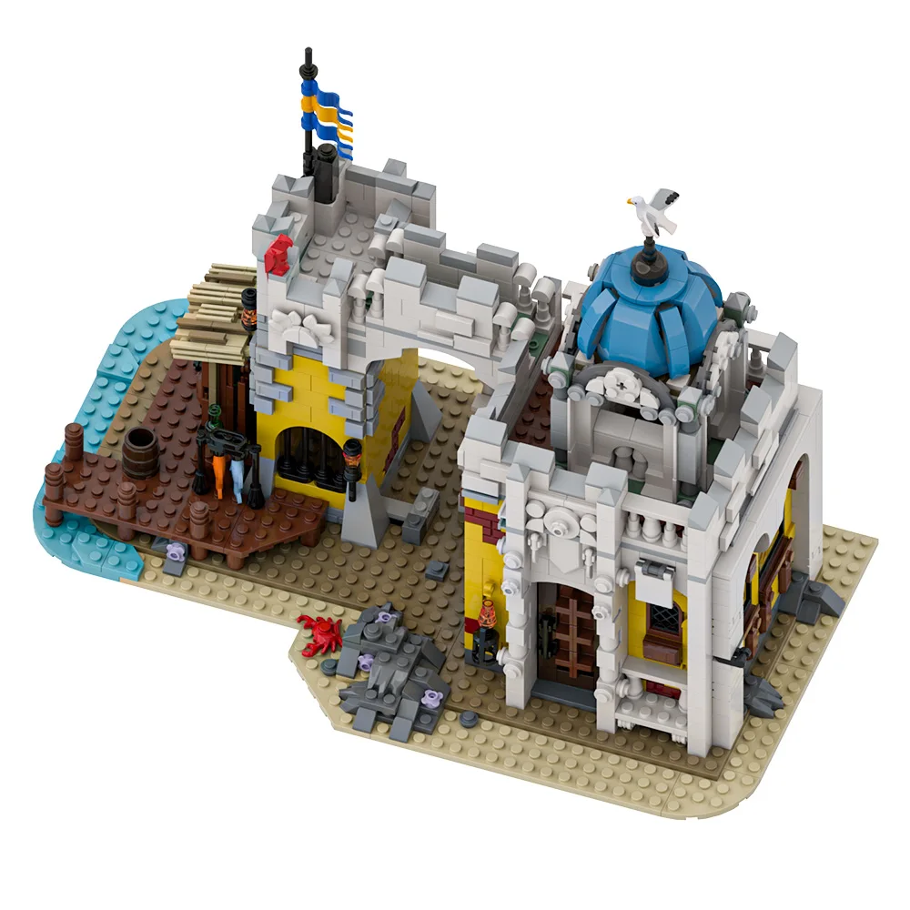 

MOC Broadside's Brig Redux Bricks Model Broadside's Brig Redux Modular Architecture Building Blocks Assembly Toys Kids DIY Gifts