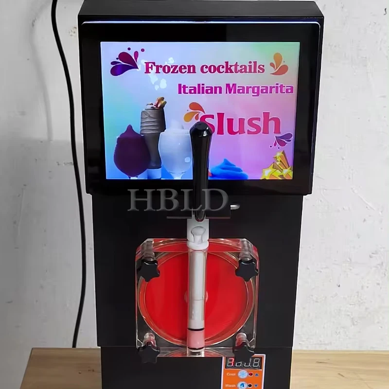 

Коммерческая машина для производства снежной грязи, машина для приготовления замороженных напитков на одной банки, машина для смузи со вкусом ананаса и клубники