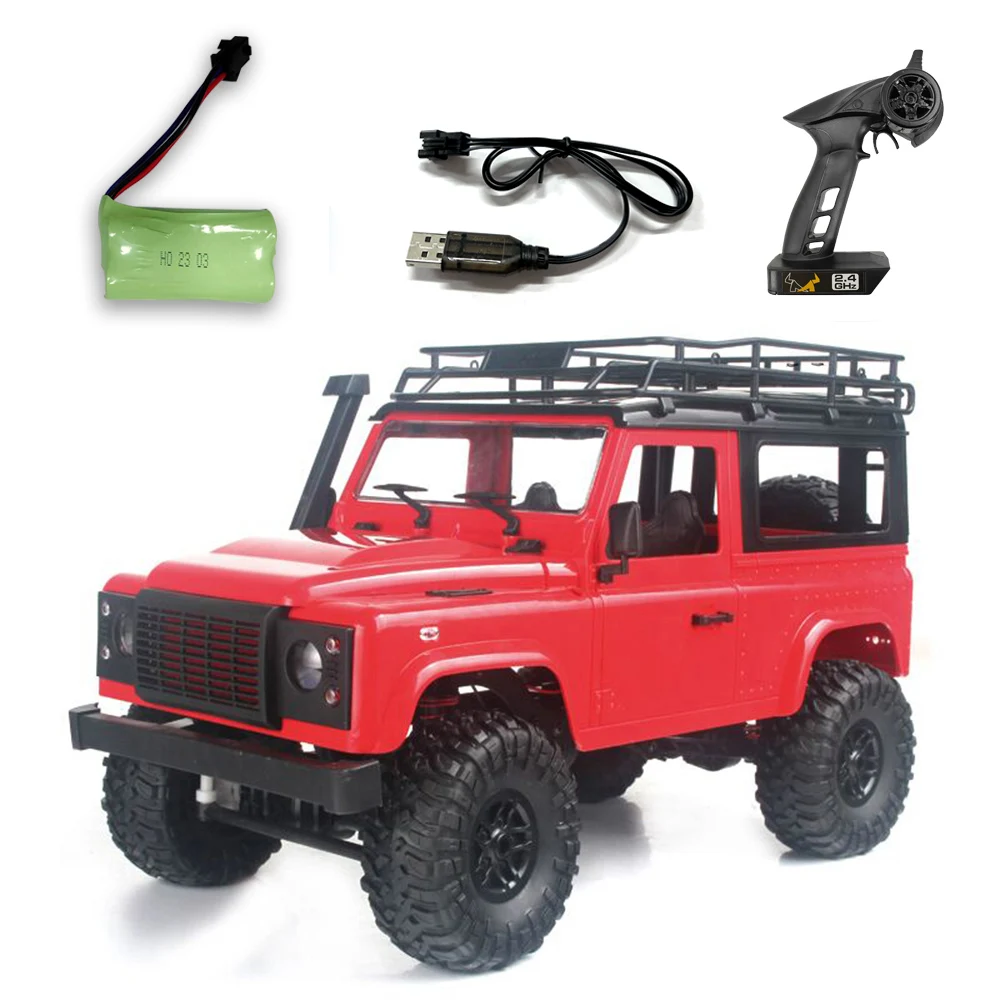 MN-D90 Rock Crawler 1/12 4WD 2.4G Remote Control High Speed Off Road Truck RC Car Led Light RTR