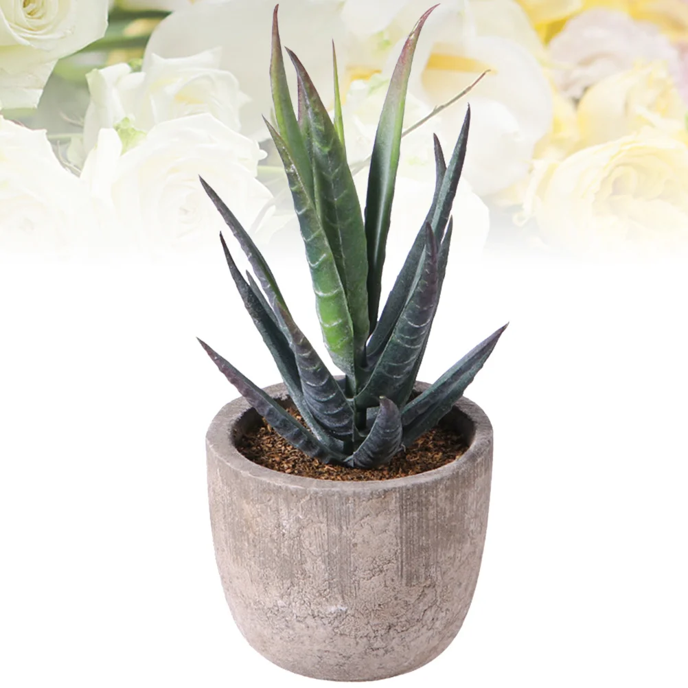 

Simulation Succulent Artificial Plant Bonsai Dark Green Desktop Decoration for Home Office Aesthetic Gift Lightweight Pe