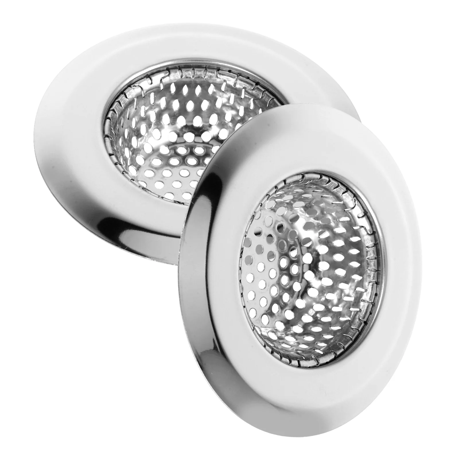 

2pcs Kitchen Sink Filter Stainless Steel Anti-clog Drain Catcher Hair Food Plug Basket Screen Strainer Kitchen Sink Draining