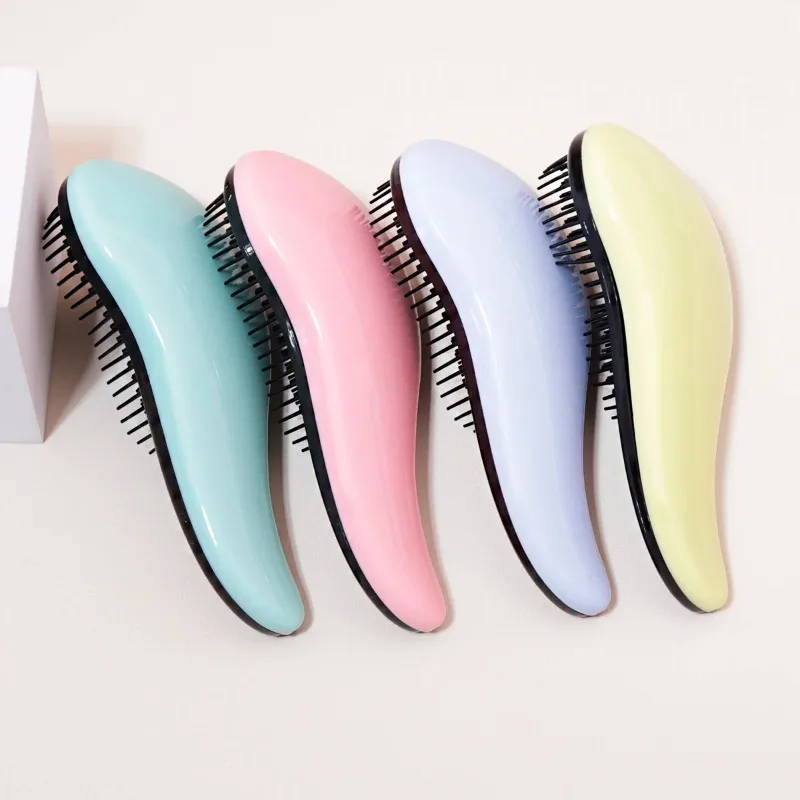 فرشاة تدليك مضادة للكهرباء الساكنة، فرشاة تدليك للاستحمام، فرشاة شعر مبللة مجعدة، أداة تصفيف الشعر الخاصة بشعر مستعار حقيقي