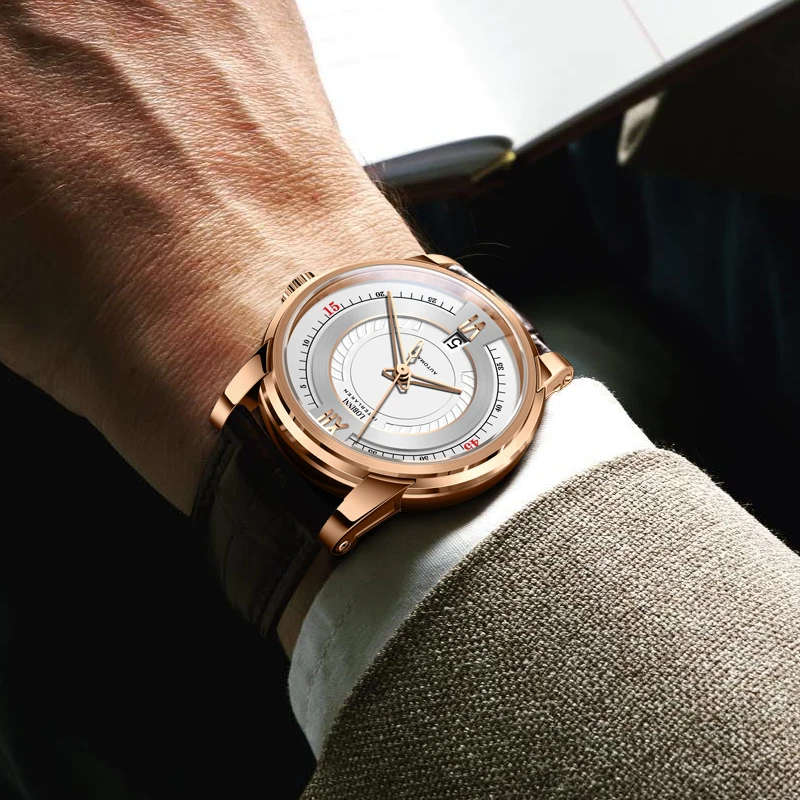 LOBINNI 2025 Original Design 41.5mm Automatic Movement NH35 Wristwatch Male Waterproof Sport Classic Watch