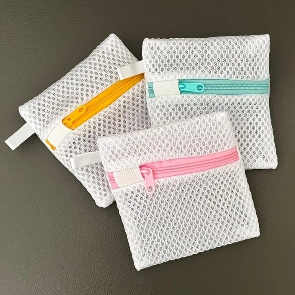 Mini Small Mesh Laundry Bag Mesh Polyester Scent Beads Special Bags Zipper Single-Layer Laundry Pods Washing Pouch