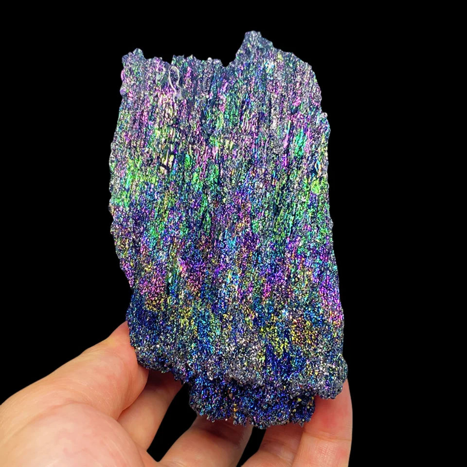 1Pcs Colorful Ore Crystal Specimen Silicon Carbide Mineral Crystal Home Decoration Stone Crafts Fisk Tank Aquarium Ornaments