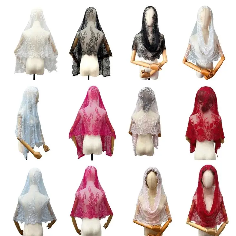 

Нежные аксессуары свадьбы вуали волос шнурка стиля для женщин и девушек