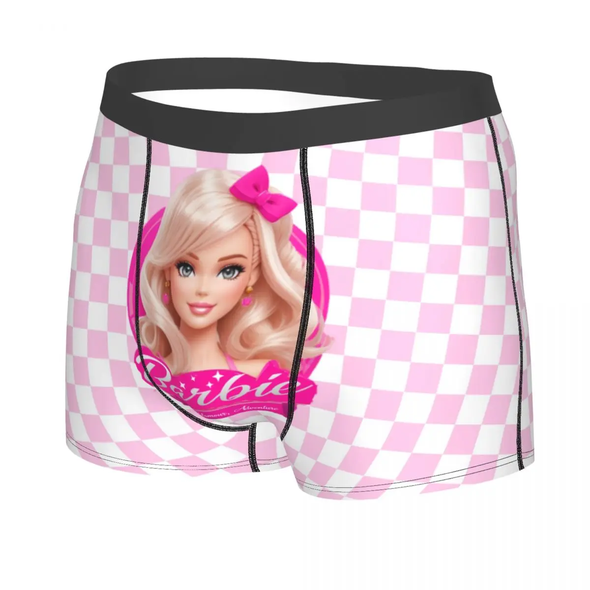 Custom Cartoon Barbie Girl Boxer Shorts For Homme 3D Print Underwear Panties Briefs Soft Underpants