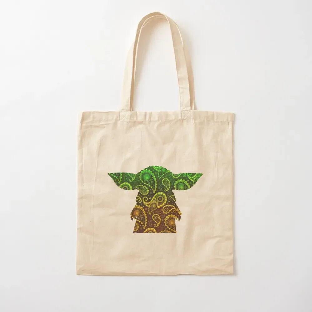 

Teardrop Mandala Silhouette - Alien Forest - Dark Background Tote Bag hand bags shoping bag Fabric bag