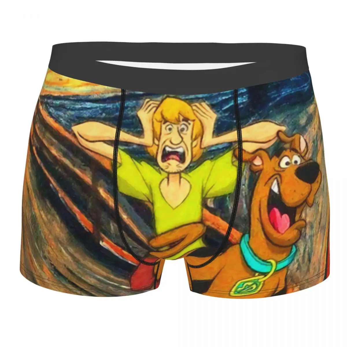 

Custom Male Fashion Starry Sky Gustav Klimt Men's Underwear Dog Painting Boxer Briefs Stretch Shorts Panties Underpants