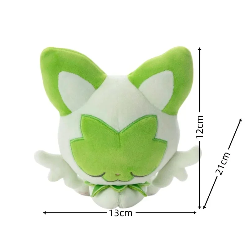 Pokemon Pikachu Green Series Plush Toy Servine Sprigatito Grookey Chikorita Plush Dolls Toy Hobby Collection Kid Halloween Gifts