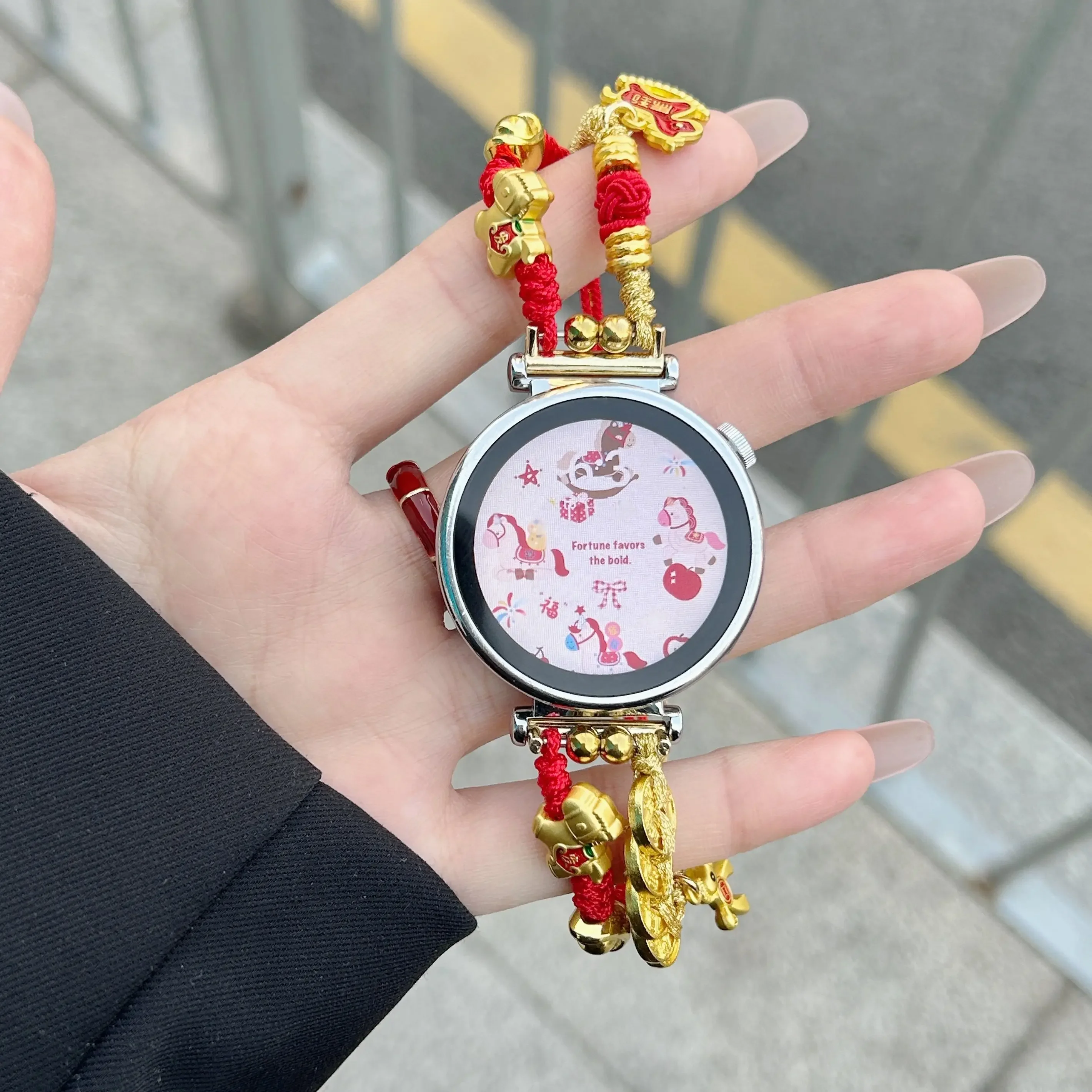 

Модный плетеный ремешок Joyful Pony для Huawei GT5/GT5 Pro/GT4/GT2/3/4, 22 мм/20 мм/18 мм