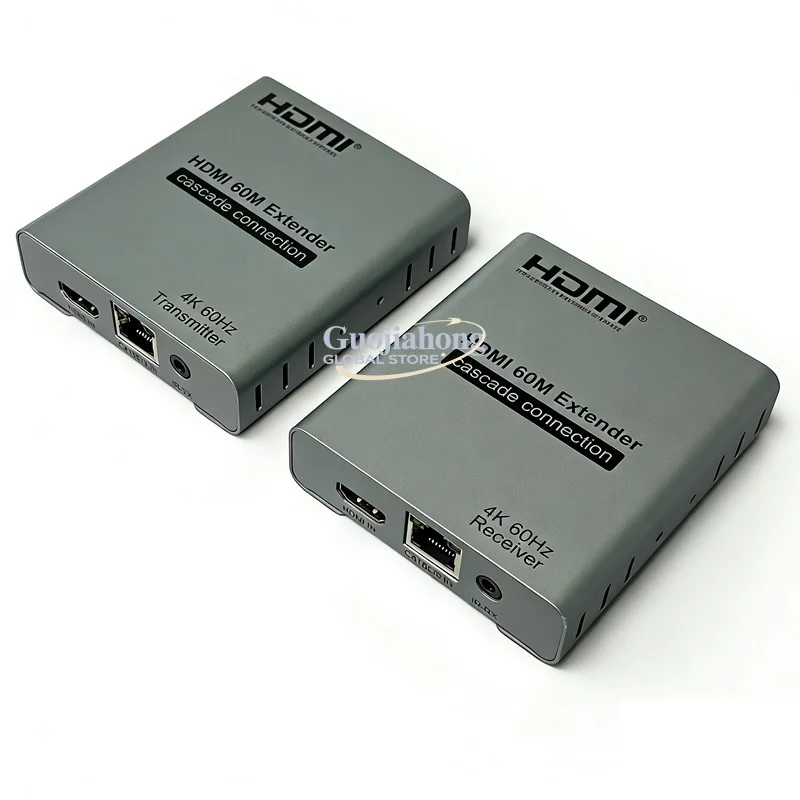 Extender 60 meters  2.0 high definition 4K/60Hz monitoring NVR support cascaded one-shot multiple reception