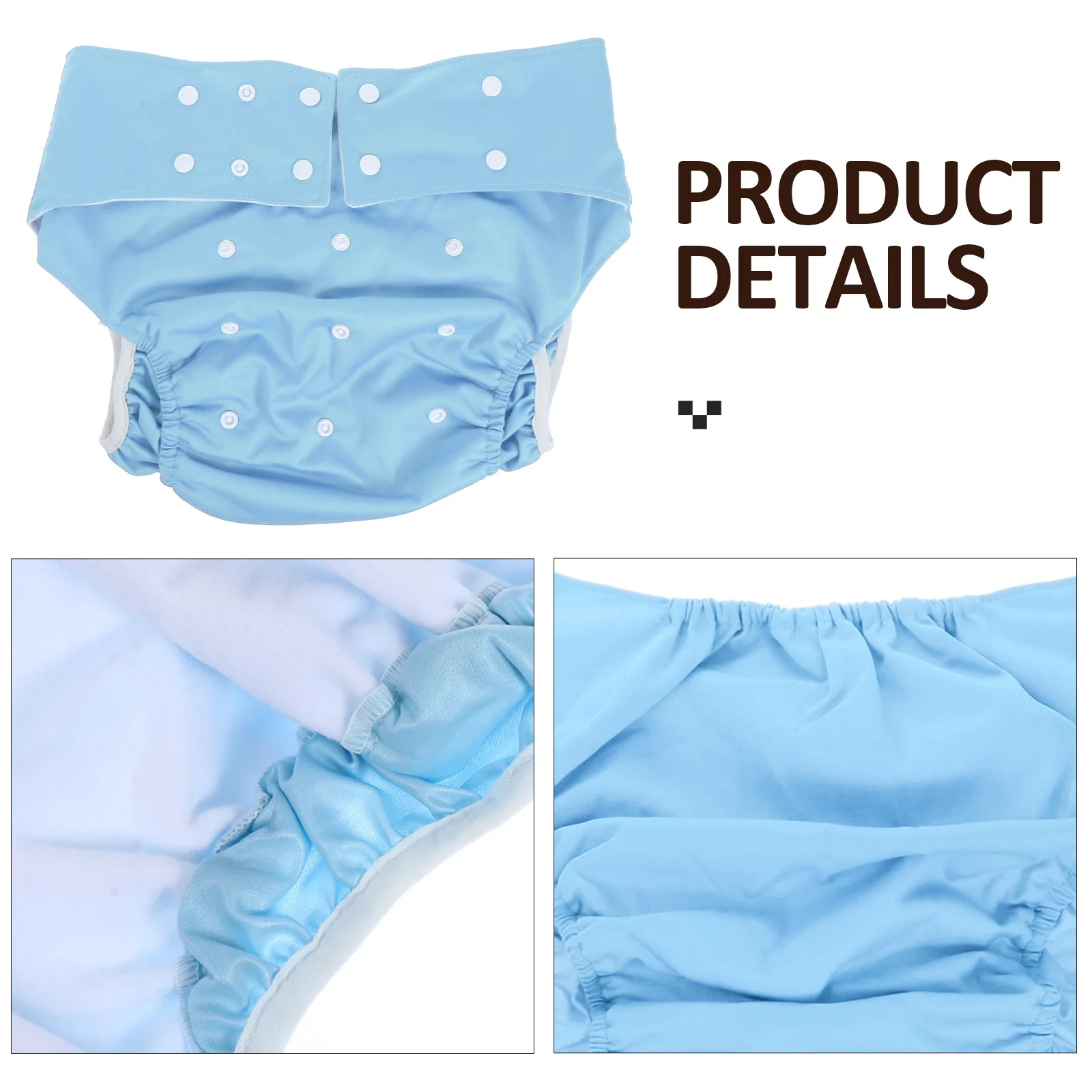 

1pc Reusable Adult Diapers Leak-proof Underwear Universal PUL Waterproof Breathable Anti-leak Washable Cloth Health Care