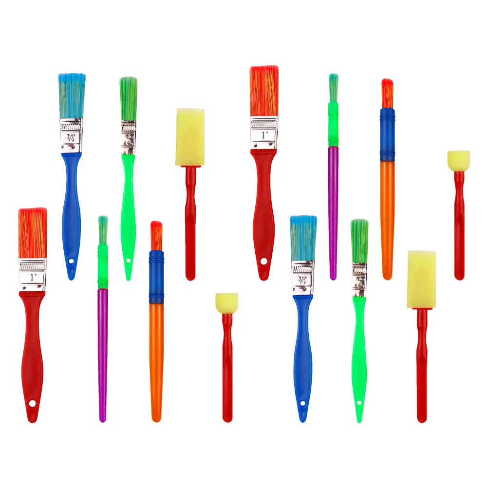 

14Pcs Students Painting Brushes for Kids Doodling Watercolor Oil Art Creative Drawing Tools Kids Painting Drawing Brush