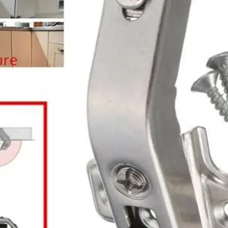 Cabinet Corner Door Hinge 135 Degree Concealed Hinge for Kitchen Wardrobe Cupboards Suitable for Multiple Furniture Types