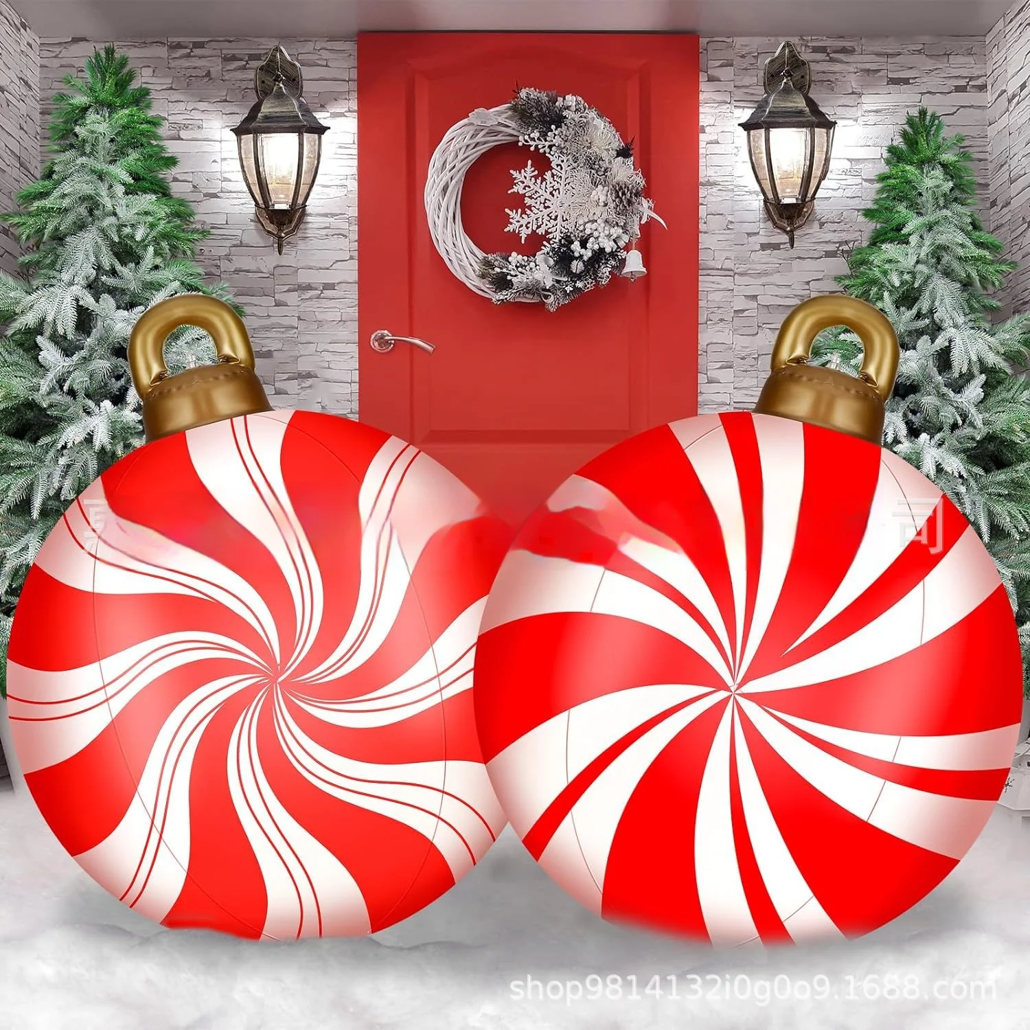 Christmas PVC Inflatable Decorative Balls Christmas Decorative Products Large Inflatable Outdoor Holiday Courtyard Decoration