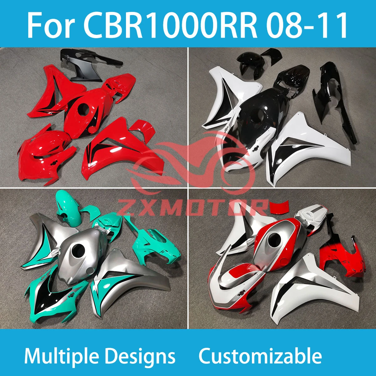 

Для Honda CBR 1000RR 08 09 10 11 Комплект крутых обтекателей CBR 1000 RR 2008 2009 2010 2011 Обтекатели мотоциклов ABS впрыска