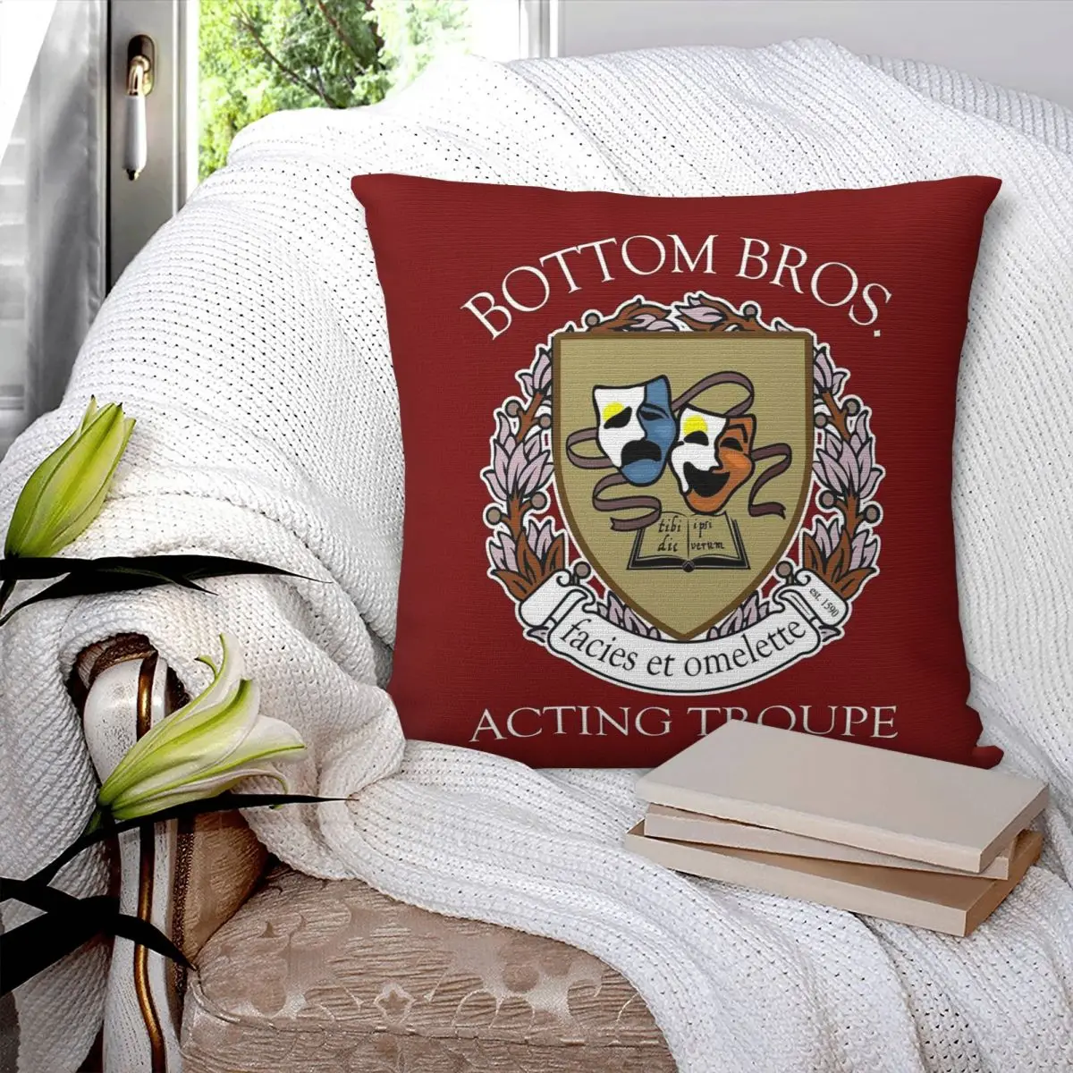 

Nick And Nigel Bottom Something Rotten Acting Troupe Square Pillowcase Pillow Cover Cushion Comfort Throw Pillow for Home Car