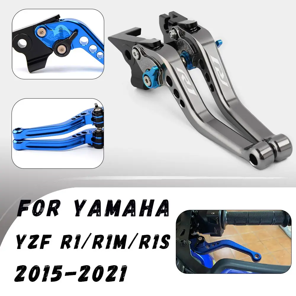 

For Yamaha YZF R1/R1M/R1S 2015-2021 CNC Clutch Brake Levers Modified Horn Adjustable Folding Hand Lever Motorcycle Accessories