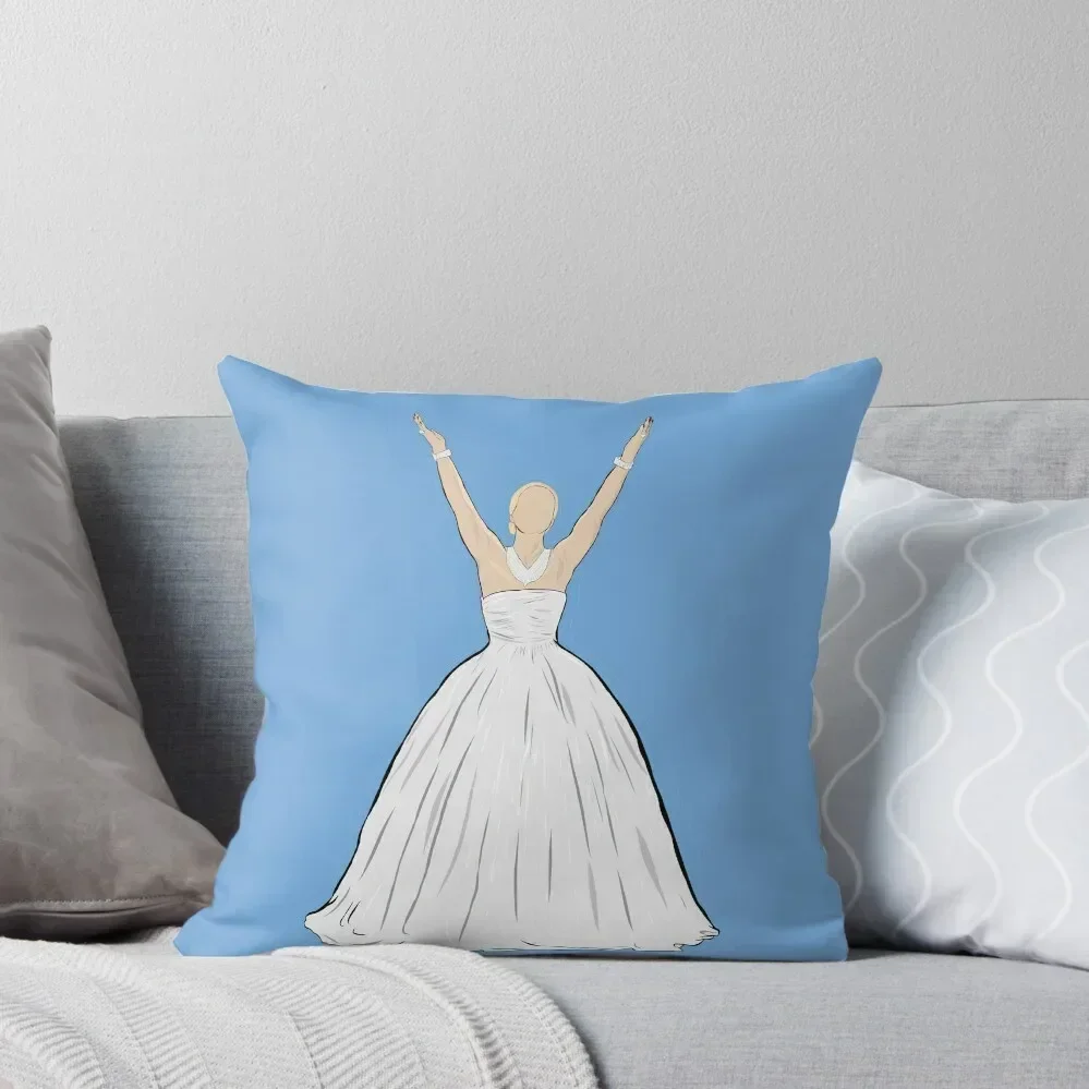 

Evita - Blue Background Throw Throw Pillow Ornamental Pillow Sofa Pillow Cover Custom Cushion