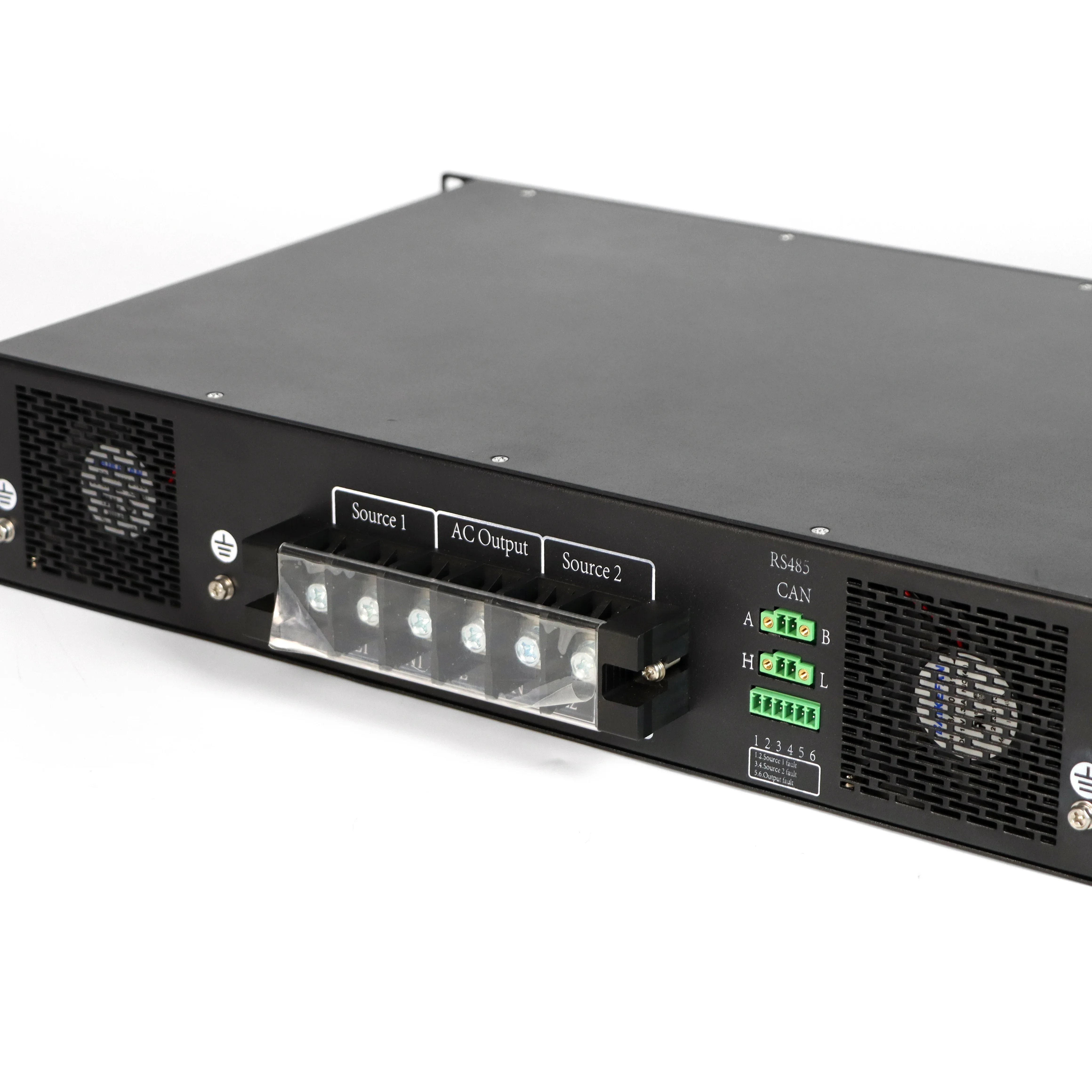 Hoge Kwaliteit 125A Rack Type STS 2U Eenfase Power Converter OEM Dual Power Statische Omschakelaar voor Data Center