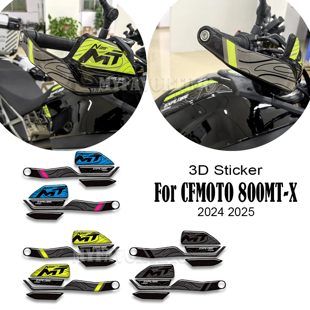 

2024 2025 Motorcycle For CFMOTO 800MT-X 800MT 800 MT - X Adventure Bike Tank Pad Protective Stickers Hand Guards Sticker Kit