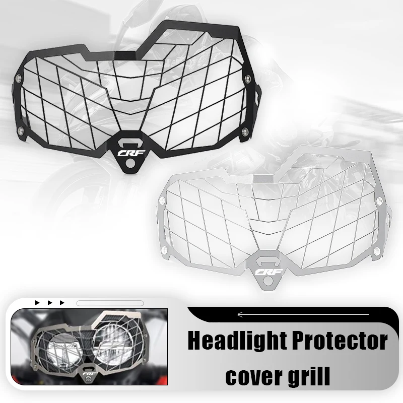 

For HONDA CRF 250L 300L Rally 2017-2025 2024 2023 2022 2021 CRF250L 250 300L Motorcycle Headlight Headlamp Protector Cover Grill