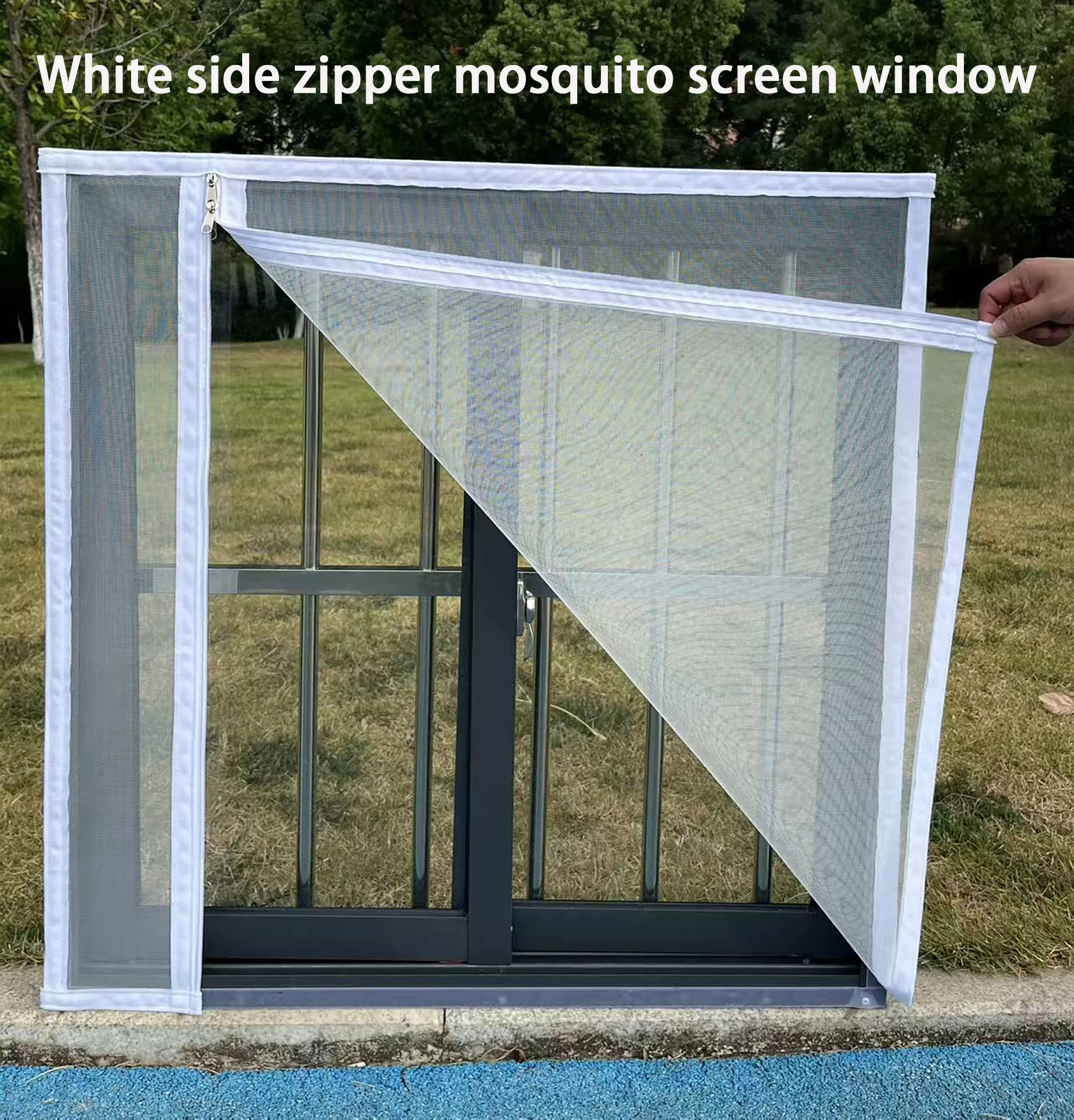 

White side opening screen window, mosquito and fly proof, non perforated, detachable, customizable,ilies