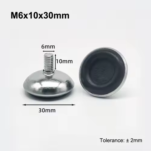 M6 M8 Leveling Foot Screw On Type PP Plastic Furniture Table Chair Sofa Leg Anti-slip Feet Adjustable Leveler Base Bolt Pad - Image 6