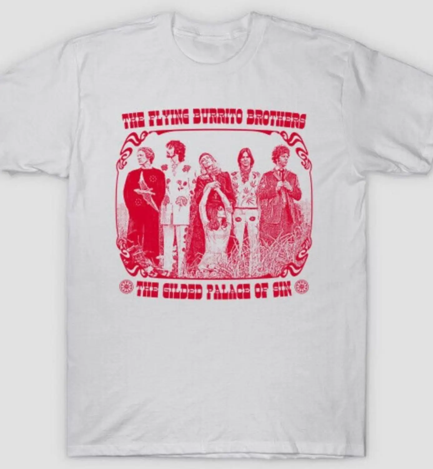 

Белая футболка The Flying Burrito Brothers S 2345XL