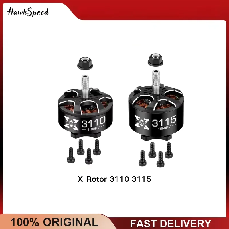 Hobbywing XRotor 3110 900KV 1150KV 3115 900KV 1050KV M5 Shaft 4-6S Brushless Motor for 8-10 Inch FPV Drone view 2