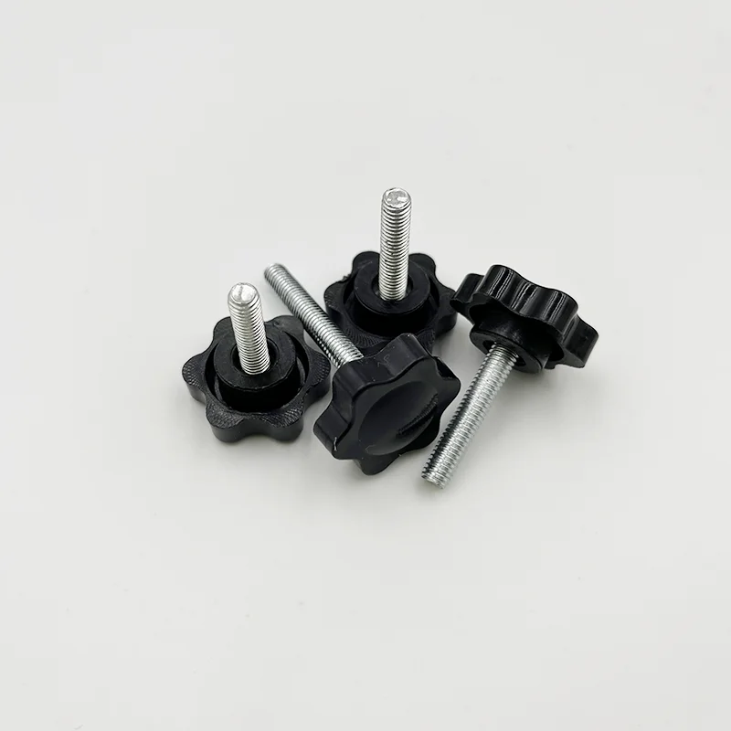 M5 M6 M8 Sternform Gewinde Klemmgriff Bolzen Bakelit Handknopf Anziehschraube Industrieausrüstung Kunststoff Stahl Set – Detail 9