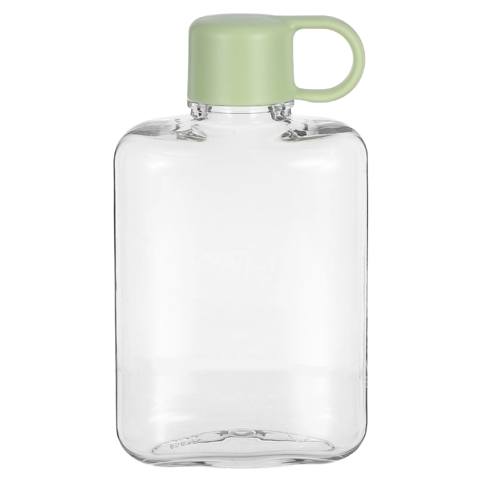 

360ml Clear Plastic Travel Bottle Lightweight Leakproof Flat Water Bottle Portable Outdoor Sports Camping Water Cup