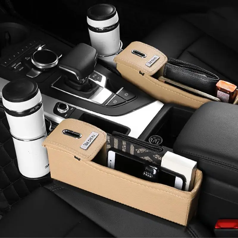 Car Armrest Filler Storage Armrest Side Filler Storage Tray For Automotive Auto Console Side Extra Storage Boxes For Phone