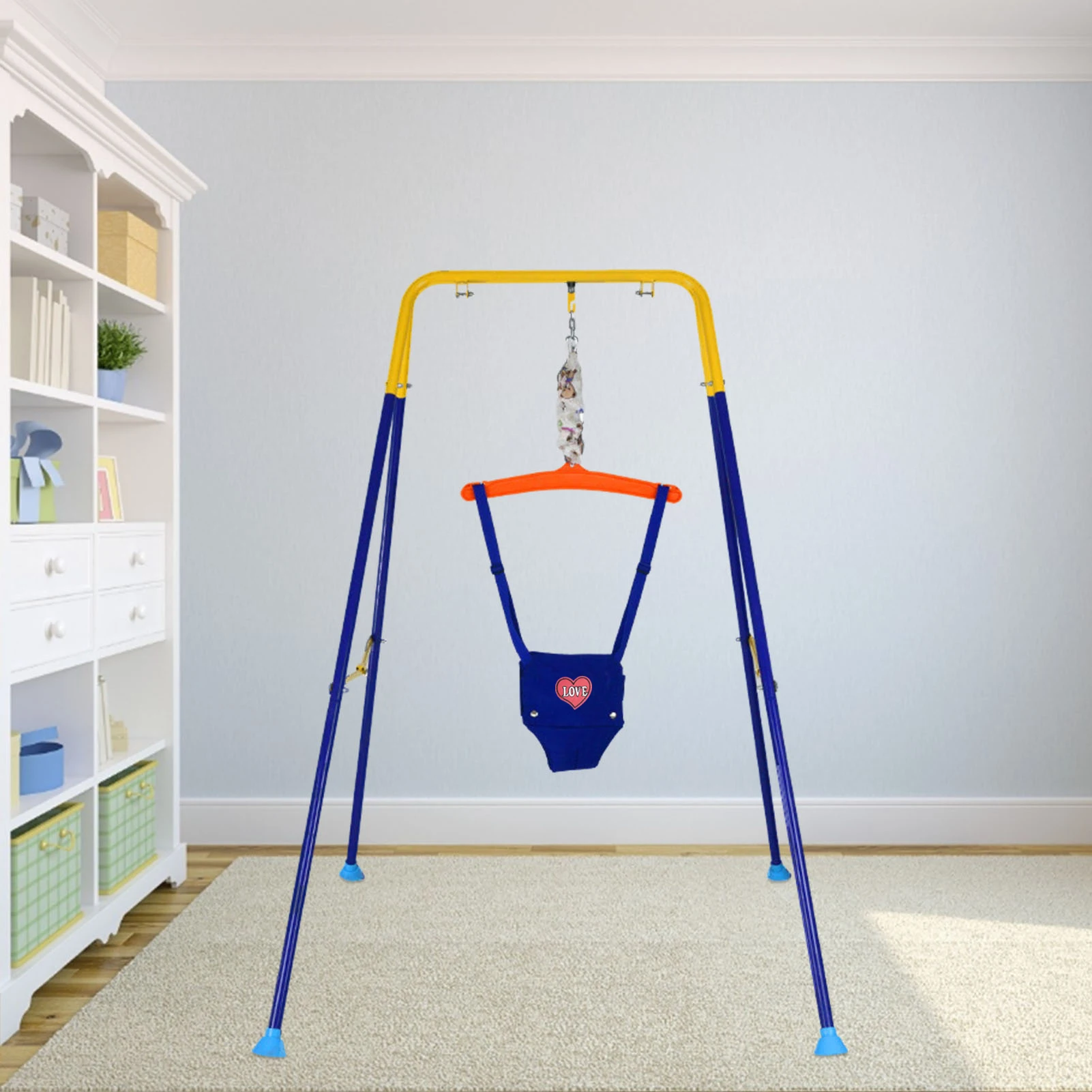 Baby Bounce Seat Toddler Standing Door Exerciser For Active Baby Kids Jump And Have Fun Toy Swing Hammock Seat